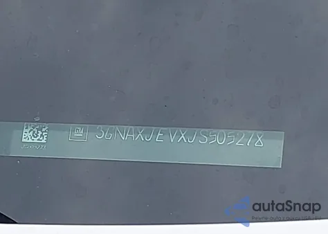 2018 Chevrolet Equinox Lt из США, поврежденный, VIN 3GNAXJEVXJS505278